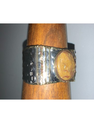 Brazalete Perla Marrón Claro