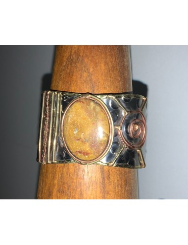 Brazalete Perla Marrón Claro