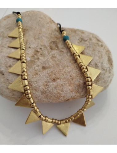 Collar Triangulos - Oro