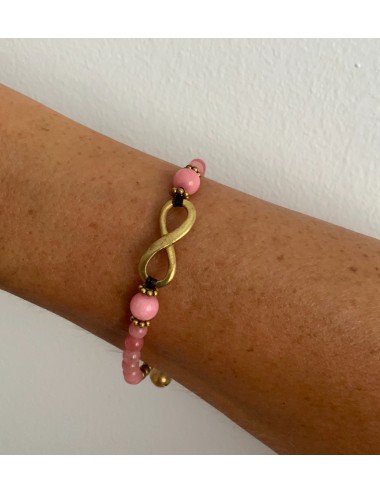 Pulsera Rosa Infinito