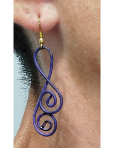 Pendientes Morado con...