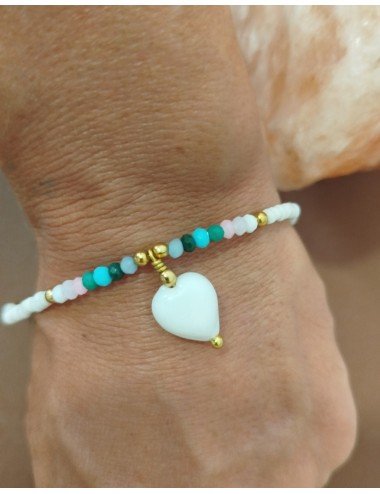 Pulsera Cuentas Corazón