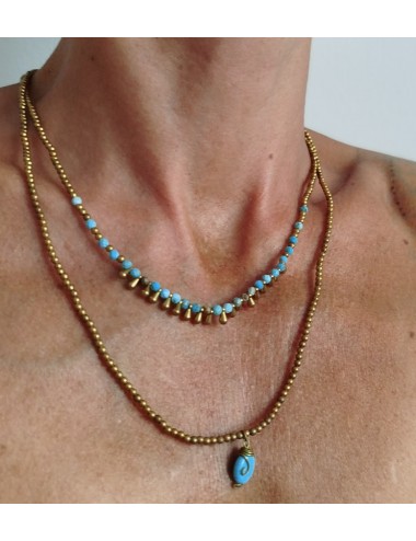 Collares Cuentas y Piedra