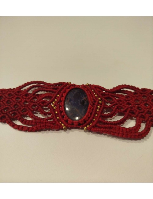 Pulsera de Macramé - Roja...