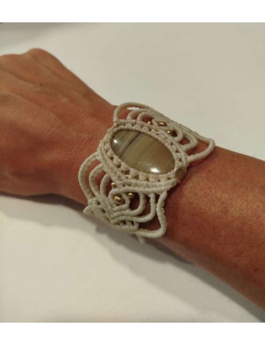 Pulsera Macramé Beige...