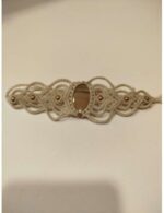 Pulsera Macramé Marrón Piedra