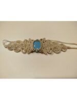 Pulsera Macramé Marrón Piedra