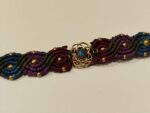 Pulsera de Macramé con Adorno Mandala y Piedra Turquesa