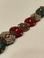 Pulsera de Macramé Mandala y Piedra Turquesa