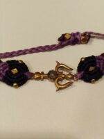 Pulsera de Macramé con OM y Piedra Blanca