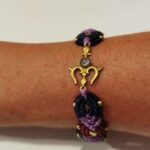 Pulsera de Macramé con OM y Piedra Blanca