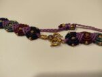 Pulsera de Macramé con OM y Piedra Blanca