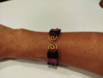Pulsera de Macramé con Doble Espiral Dorada