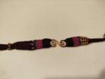 Pulsera de Macramé con Doble Espiral Dorada