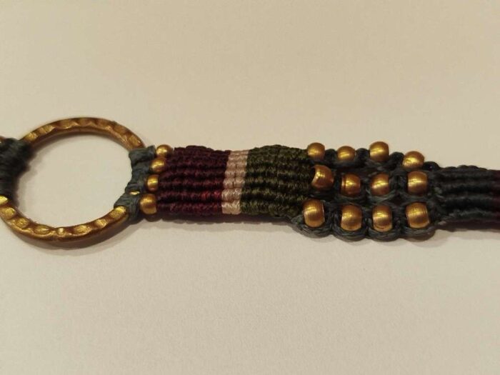 Pulsera Macramé círculo hueco