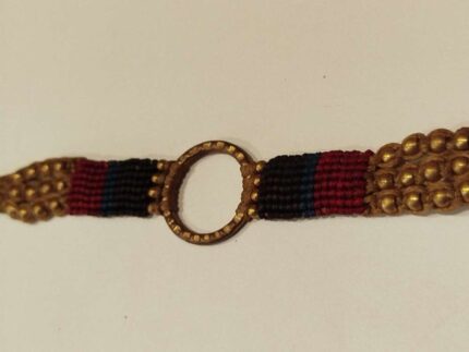 Pulsera Macramé círculo hueco