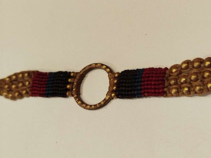Pulsera Macramé círculo hueco