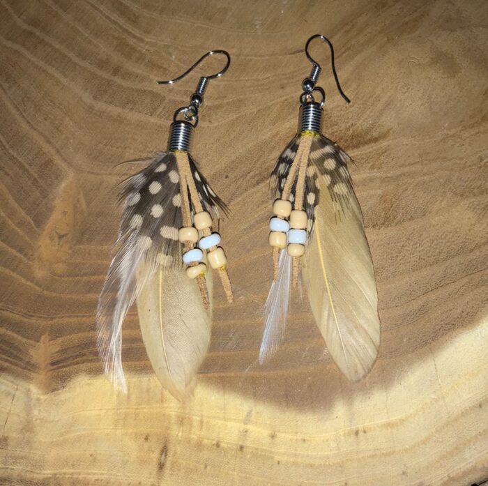 Pendientes Pluma