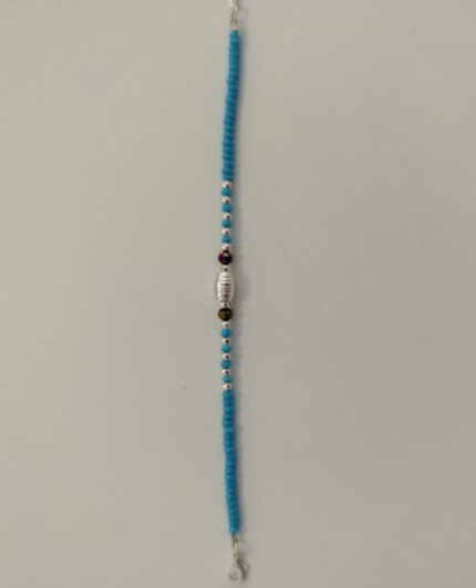 Pulsera de Cuentas Azul Claro