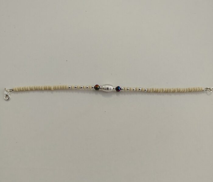 Pulsera de Cuentas Blanca