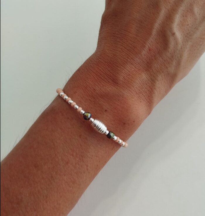Pulsera de Cuentas Rosa