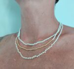 Collar hilos de cuentas - Efecto layering