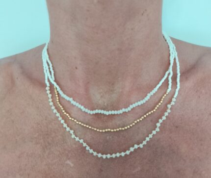 Collar hilos de cuentas - Efecto layering