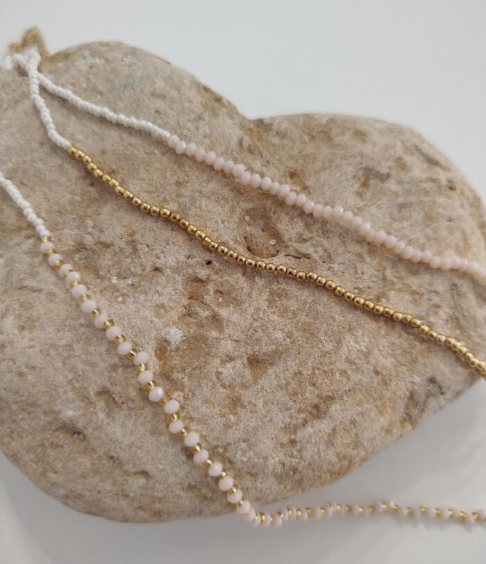 Collar hilos de cuentas - Efecto layering