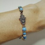 Pulseras Turquesa y Blanco - Fatima