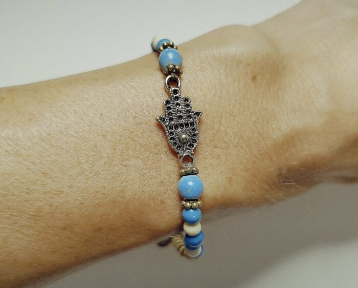 Pulseras Turquesa y Blanco - Fatima