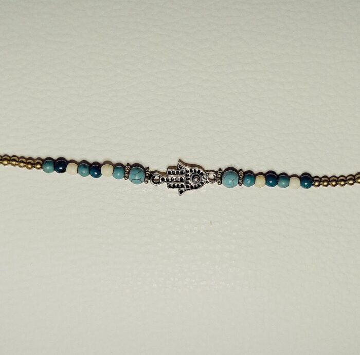 Pulseras Turquesa y Blanco - Fatima