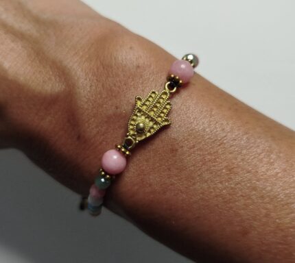Pulseras Blanca y Rosa - Fatima