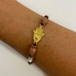 Pulseras Marrón y Blanco - Fatima