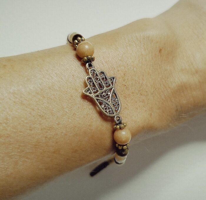 Pulseras Marrón y Blanca - Fatima