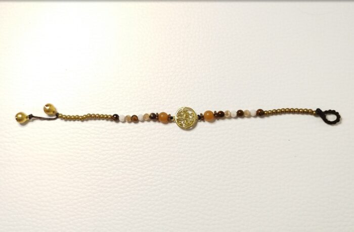 Pulseras Marrón/Blanco Árbol Vida