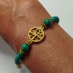 Pulseras Verde Agua Árbol Vida