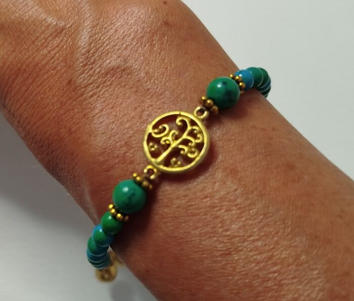 Pulseras Verde Agua Árbol Vida