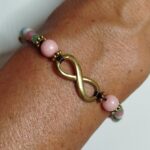 Pulseras Rosa/Azul claro-Infinito