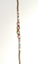 Pulseras Rosa/Azul claro-Infinito