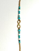Pulseras Blanco/Turquesa Infinito