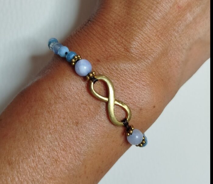 Pulseras Azul Claro Infinito