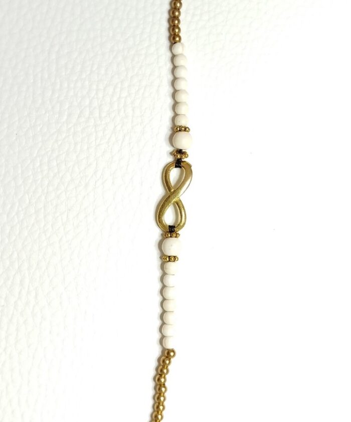 Pulseras Blanco Infinito