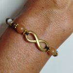 Pulsera Marrón/Blanco Infinito
