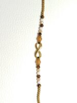 Pulsera Marrón/Blanco Infinito