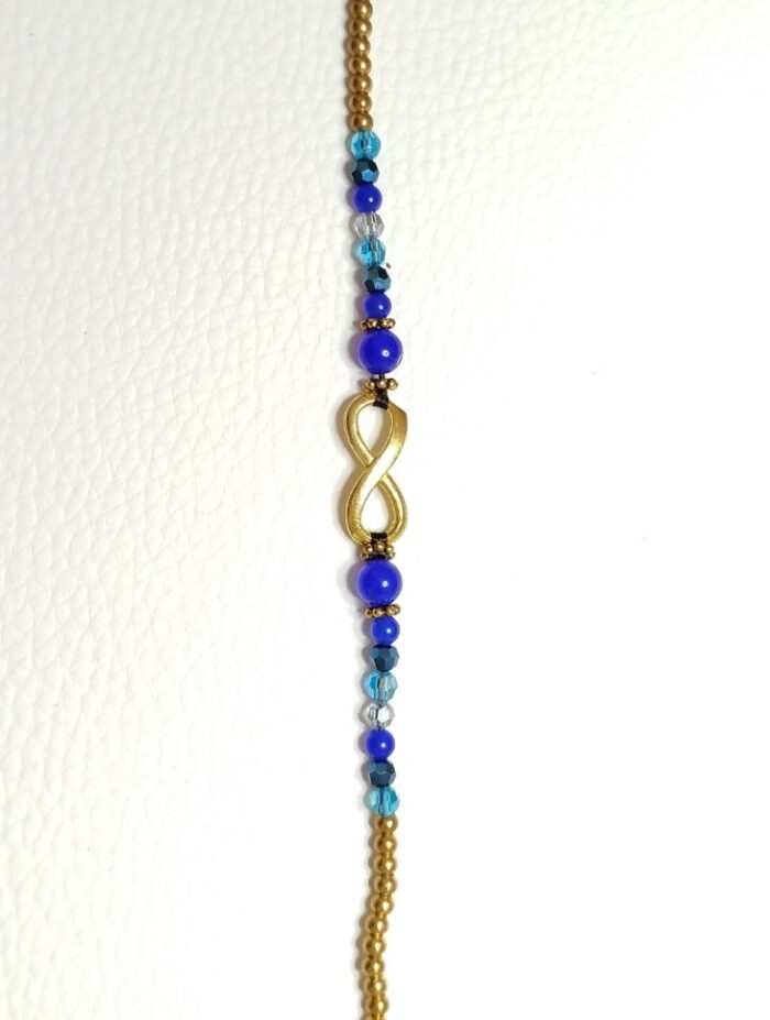 Pulsera Azul/Azul claro Infinito