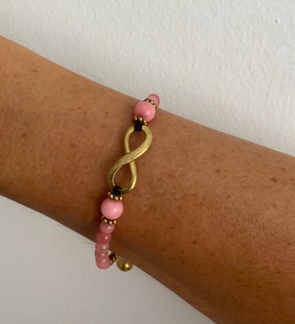 Pulsera Rosa Infinito