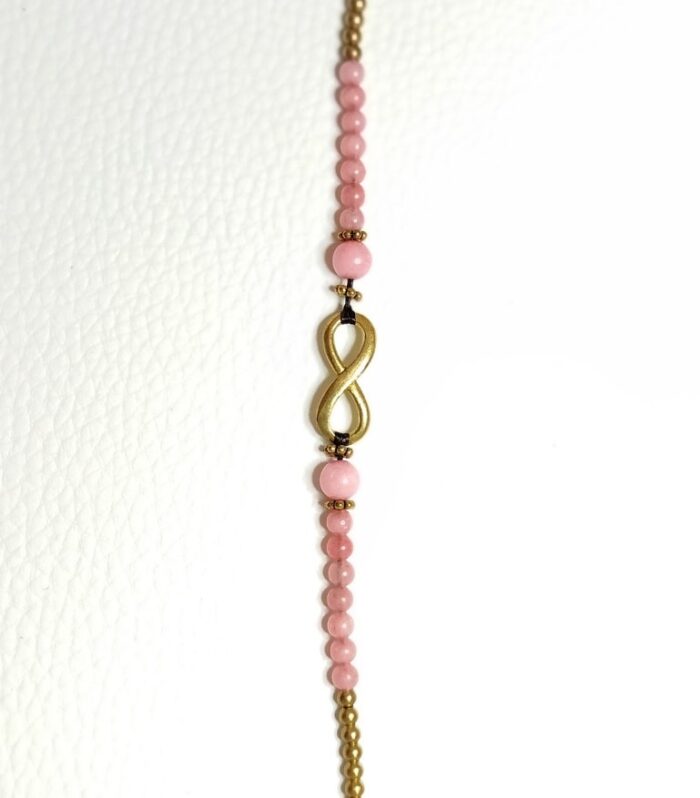 Pulsera Rosa Infinito
