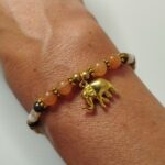 Pulseras Marrón/Blanco Elefante