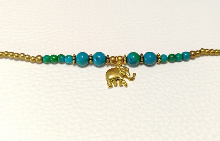 Pulseras Turquesa/Verde Elefante