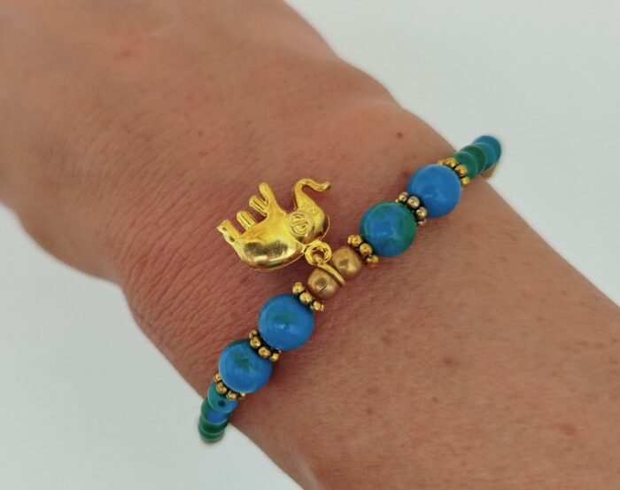 Pulseras Turquesa/Verde Elefante